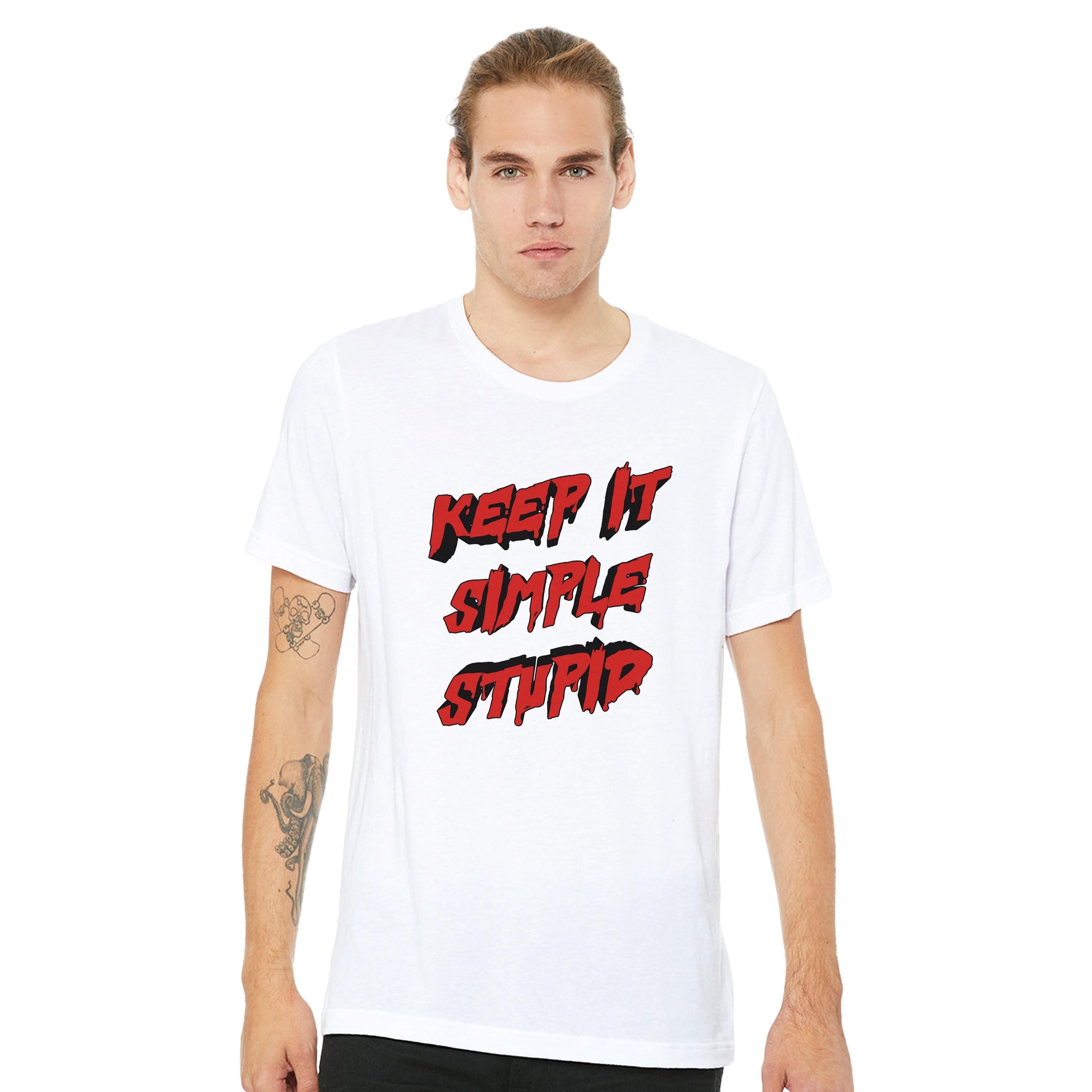 Keep It Simple Stupid T-Shirt – Funny Recovery Tee, Mental Health Humor