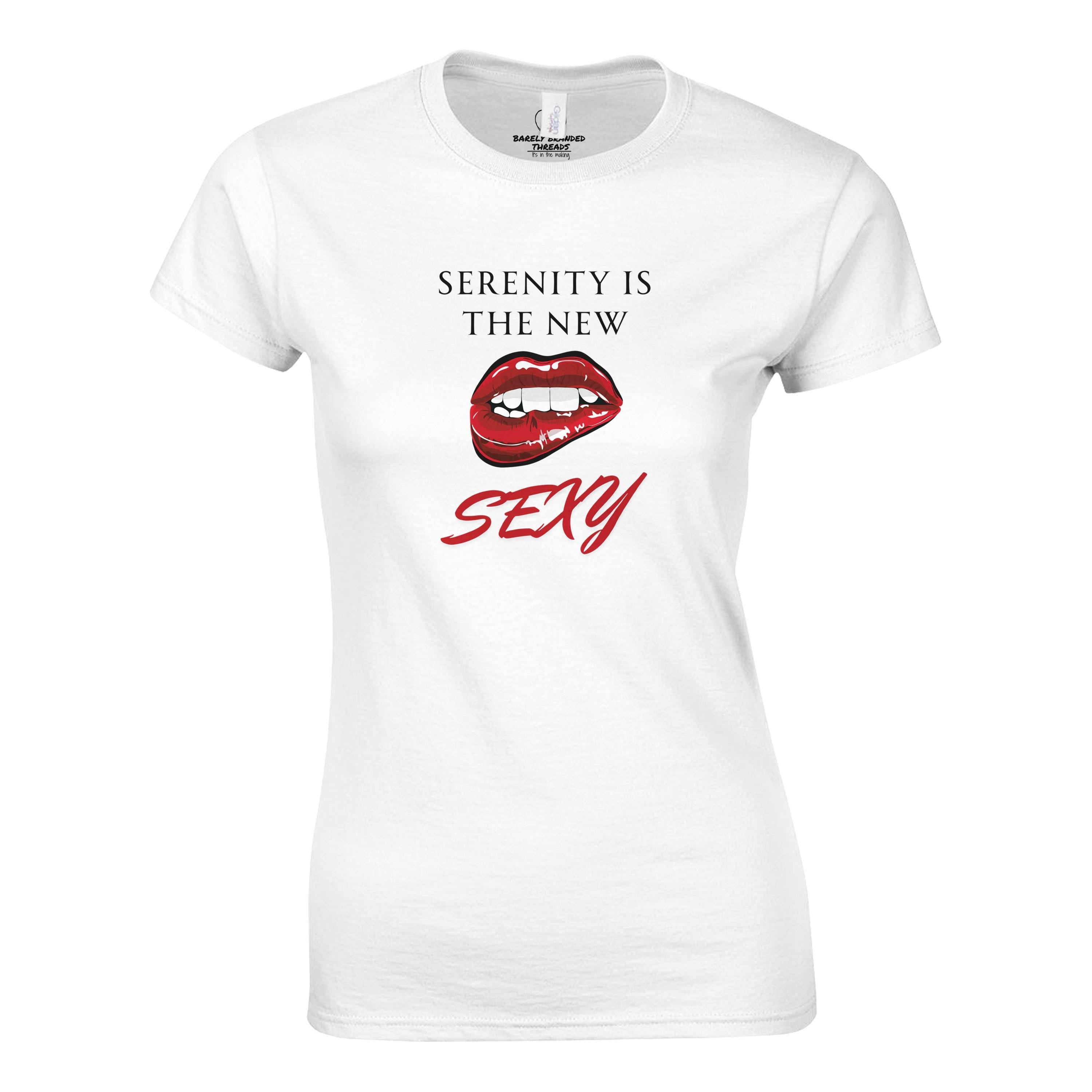 Serenity Is the New Sexy Women’s T-Shirt – Recovery Humor Tee, Sober & Saucy Gift | Gildan® 64000L