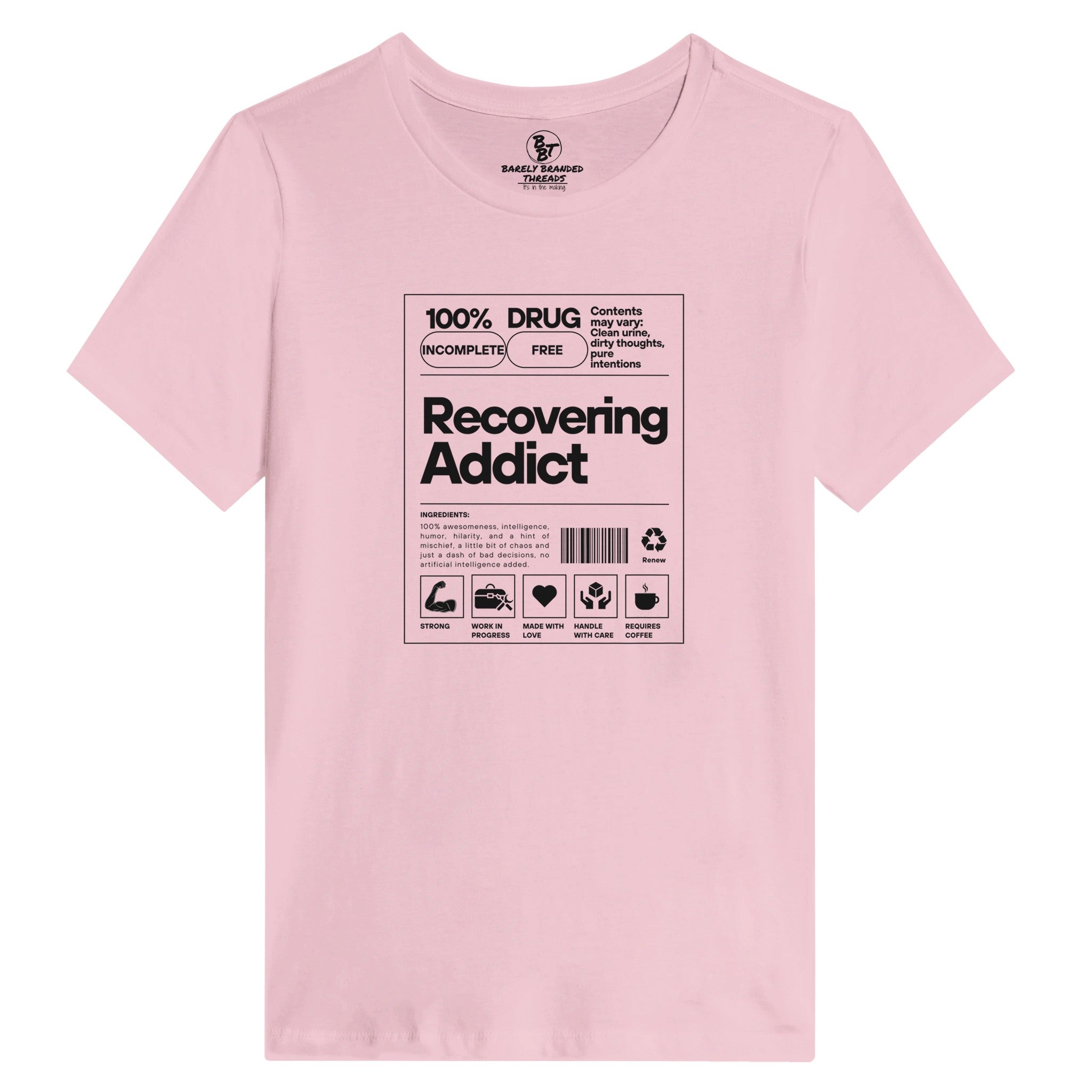Proud and Printed Women's Relaxed T-Shirt | Bella + Canvas 6400 Pink