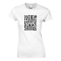 Keep Life Simple Classic Women's Crewneck T-shirt | Gildan® 64000L White