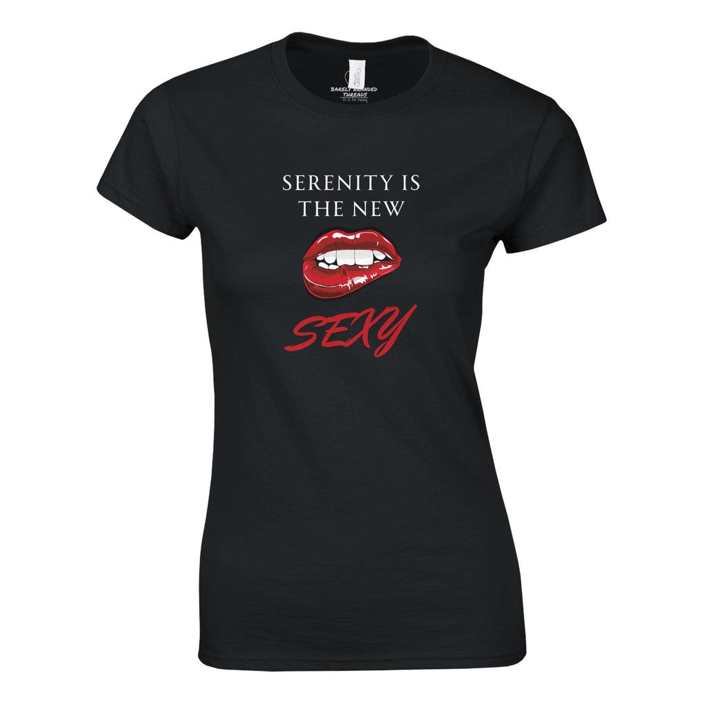 Serenity Is the New Sexy Women’s T-Shirt – Recovery Humor Tee, Sober & Saucy Gift | Gildan® 64000L