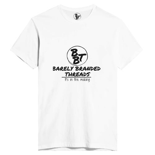 Barely Branded Threads Men's Fitted T-Shirt | Next Level 3600 White