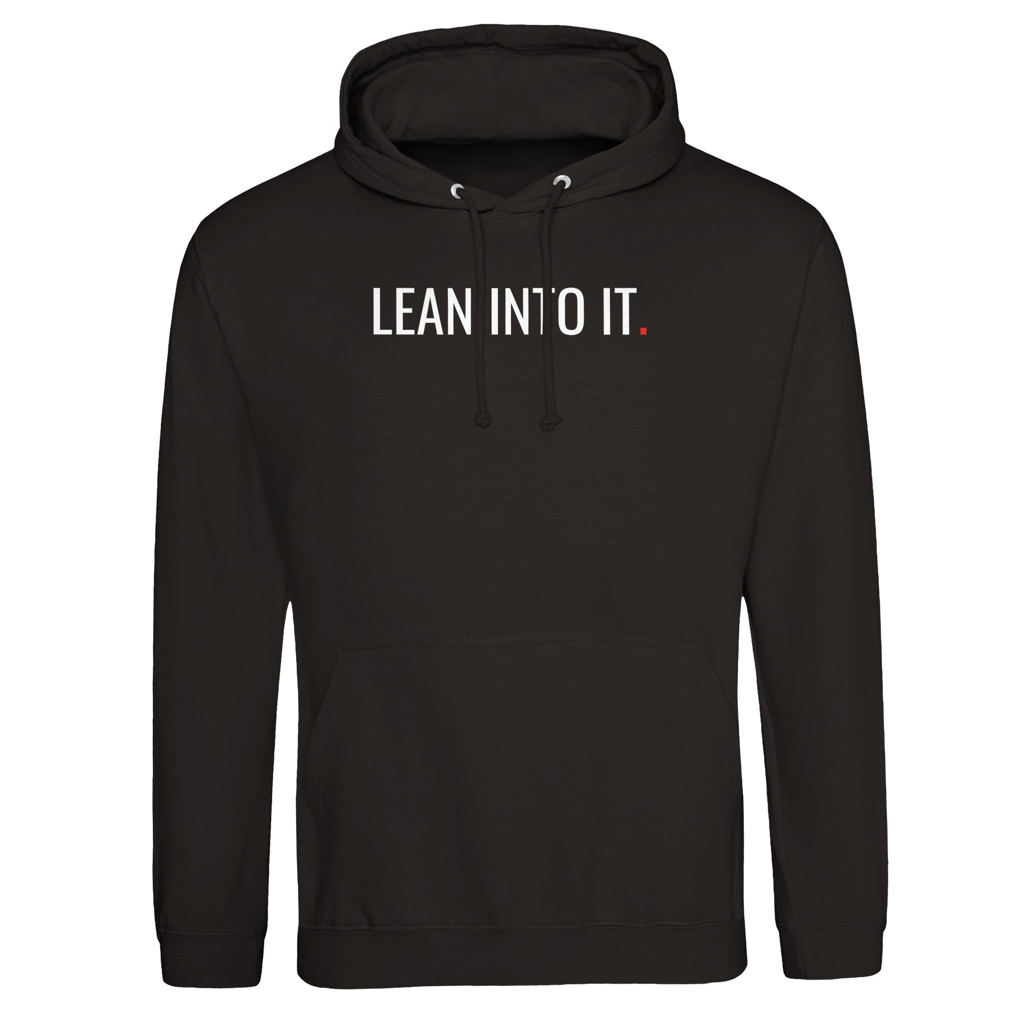 Black hoodie with 'HAIKO' printed in red on a white background