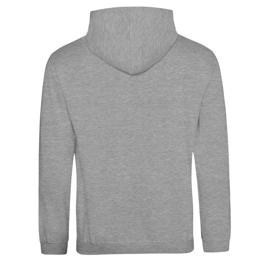 Gray hoodie on a white background
